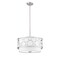 Z-Lite Kendall 3 Light Pendant, Brushed Nickel & White 197-17BN - alternate 6